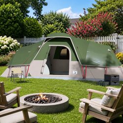 Sturdy Family Dome Tent for 11 with Waterproof Features