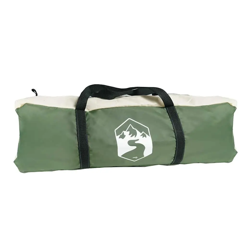Dome Tent Fibreglass 11-Person Green Waterproof Polyester