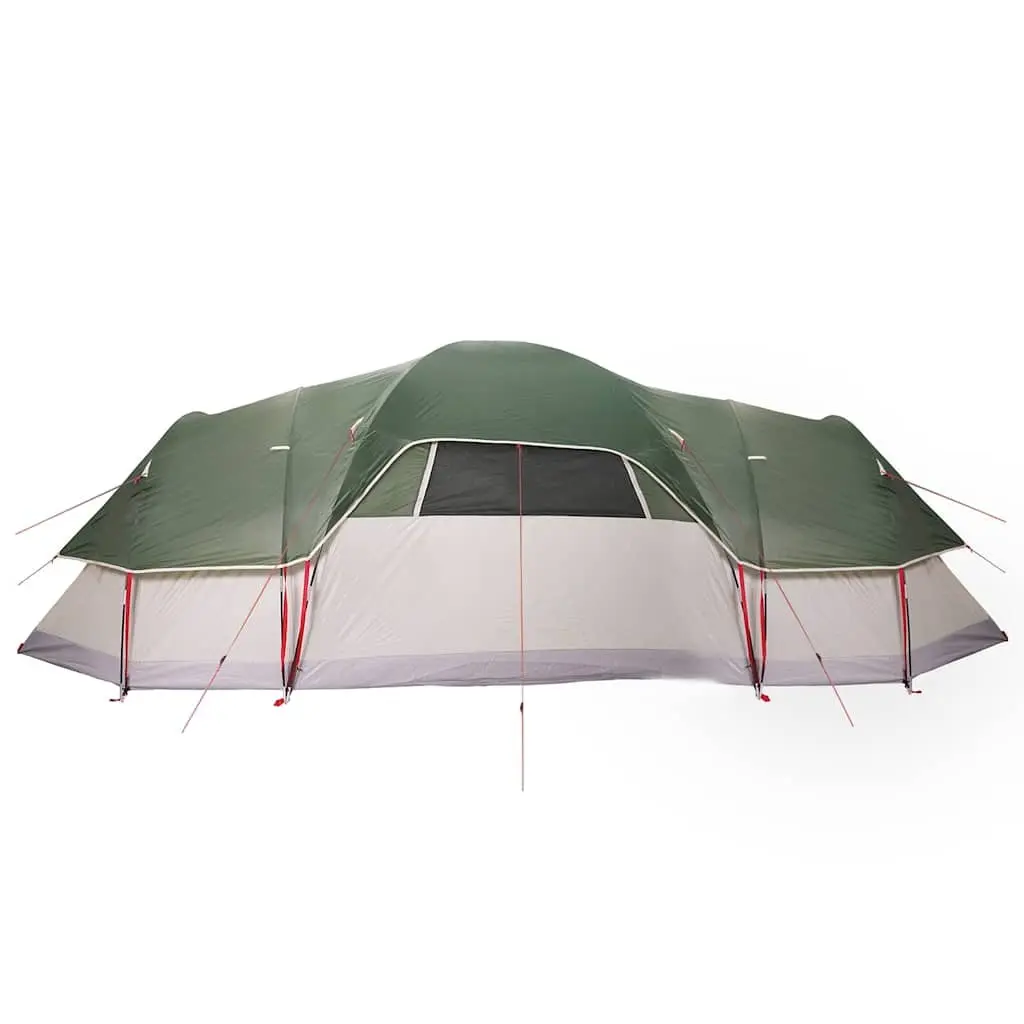 Dome Tent Fibreglass 11-Person Green Waterproof Polyester