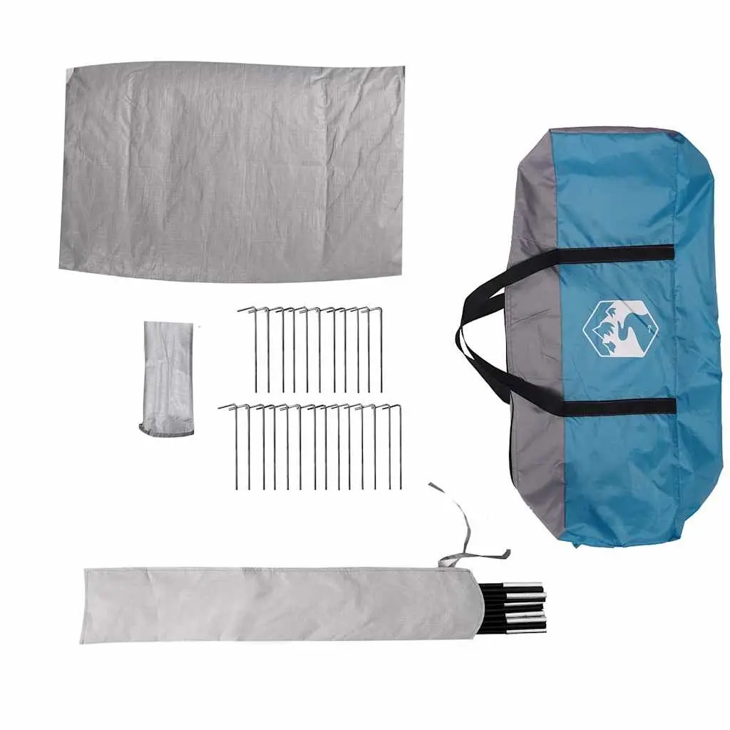 6-Person Tipi Camping Tent in Blue