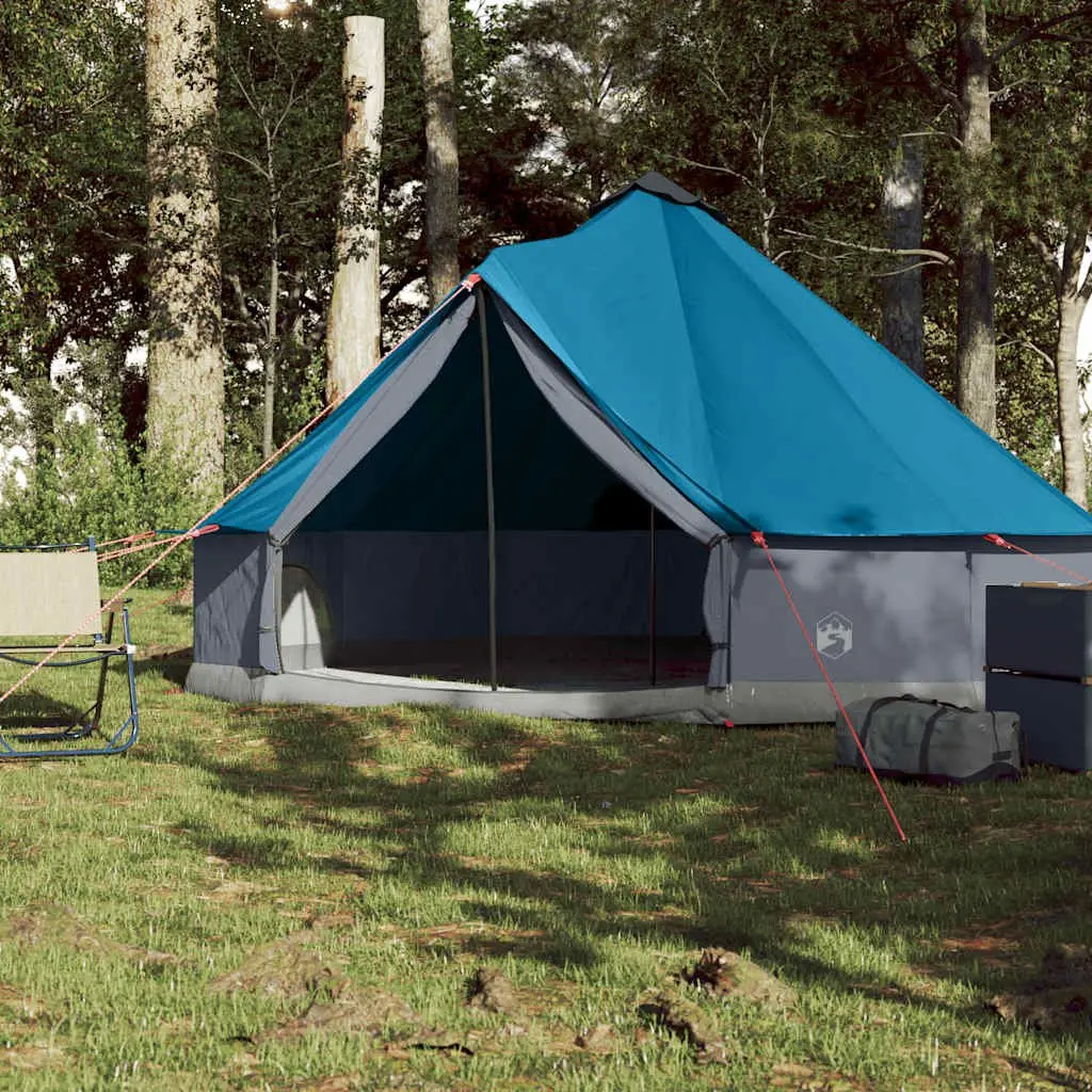 6-Person Tipi Camping Tent in Blue