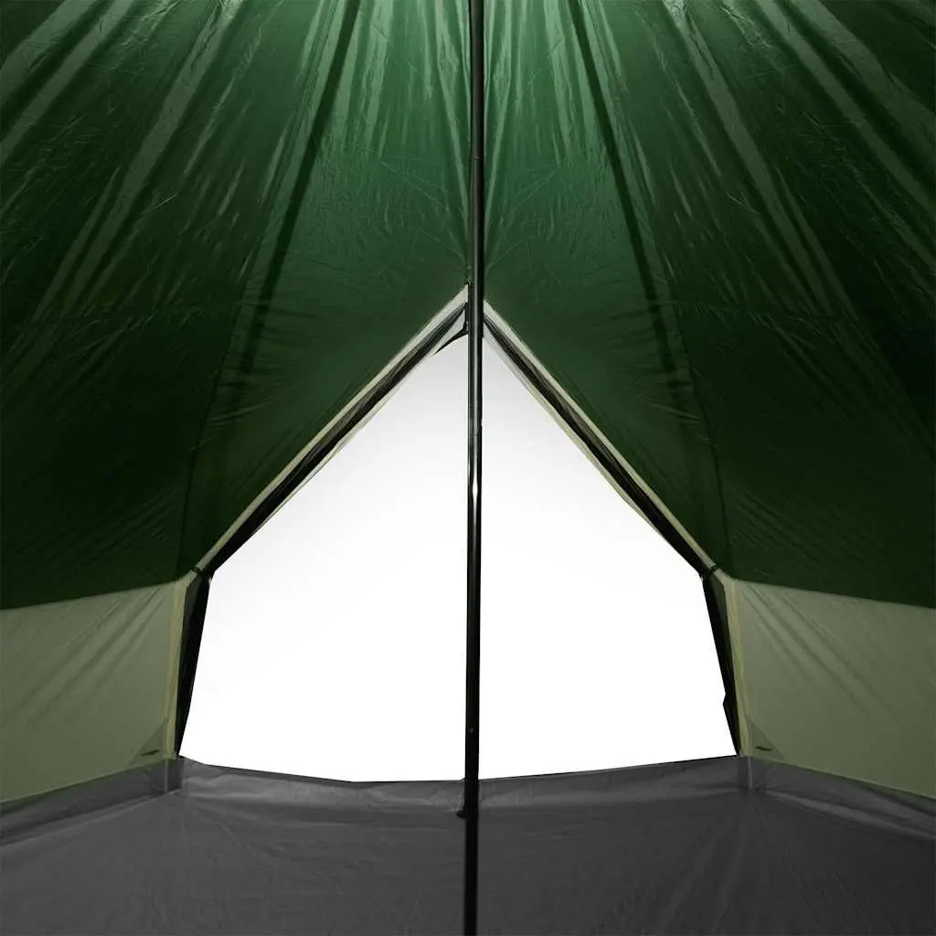 8-Person Family Camping Tent Tipi Style Green
