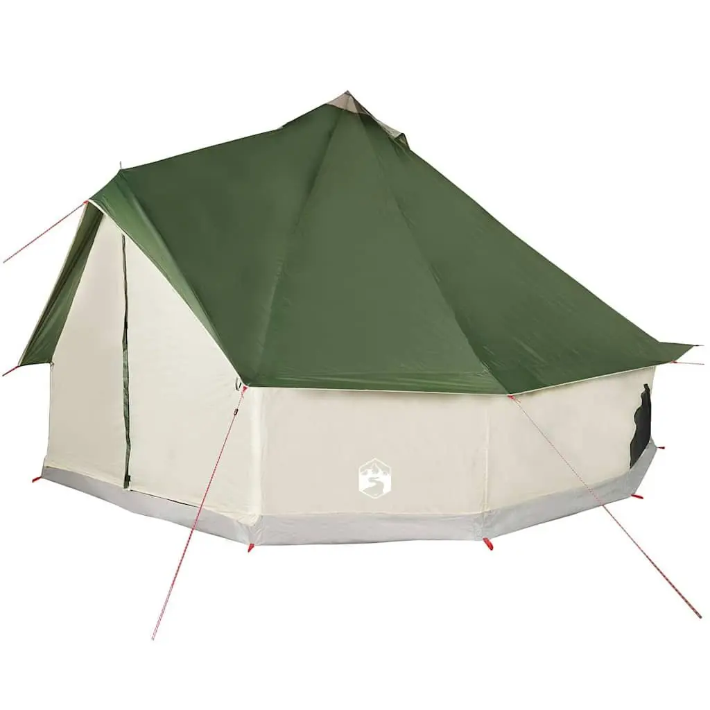 8-Person Family Camping Tent Tipi Style Green
