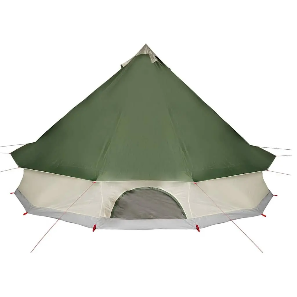 8-Person Family Camping Tent Tipi Style Green