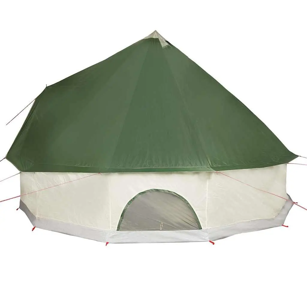 8-Person Family Camping Tent Tipi Style Green