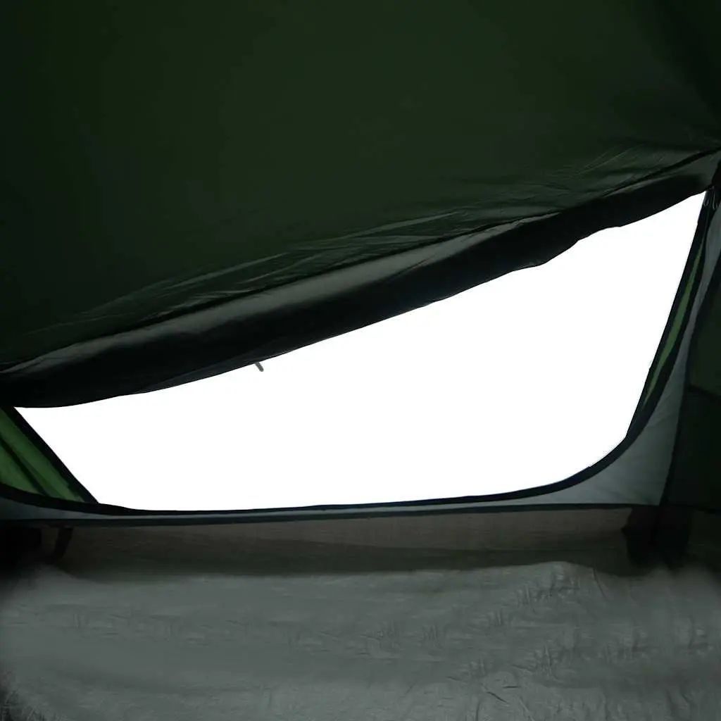 Camping Tent Polyester 1-Person Tunnel Waterproof Green