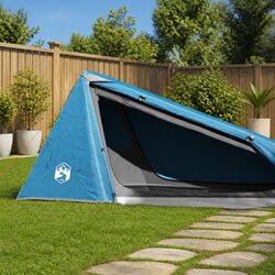 High-Quality 1-Person Waterproof Tunnel Tent in Blue