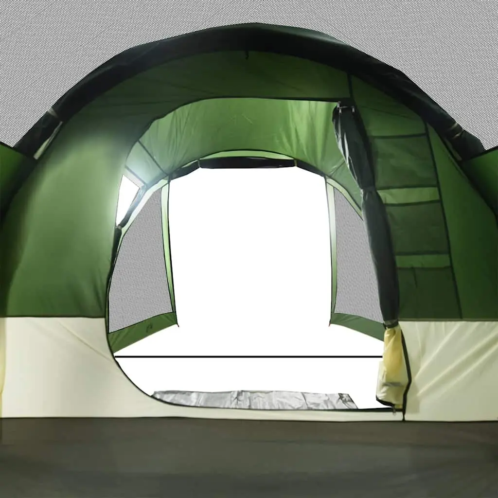 Green Waterproof 4-Person Camping Tent with Fibreglass Poles