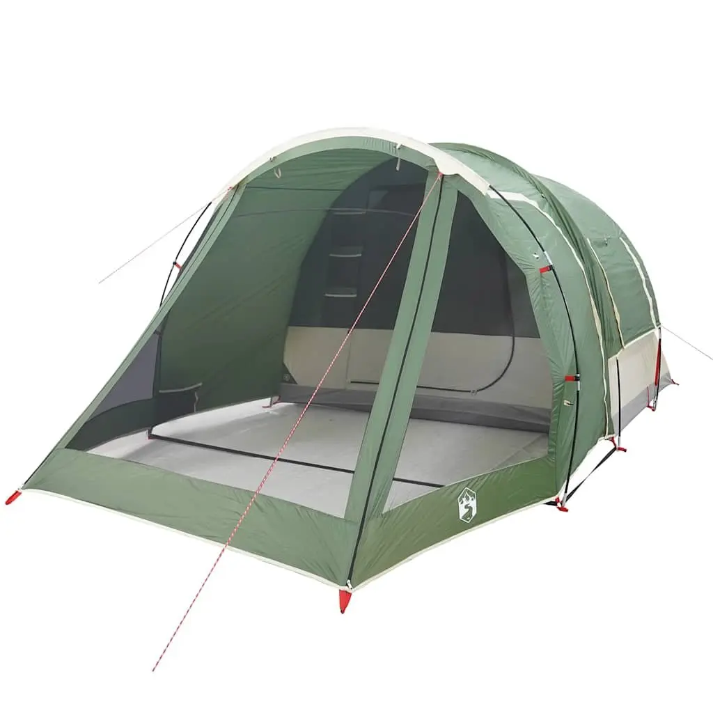 Green Waterproof 4-Person Camping Tent with Fibreglass Poles
