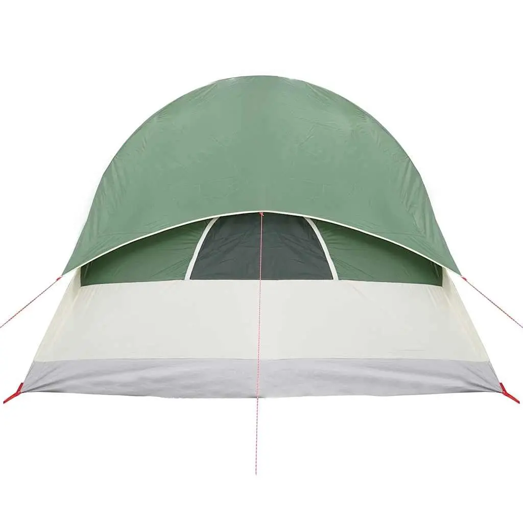 Green Waterproof 4-Person Camping Tent with Fibreglass Poles