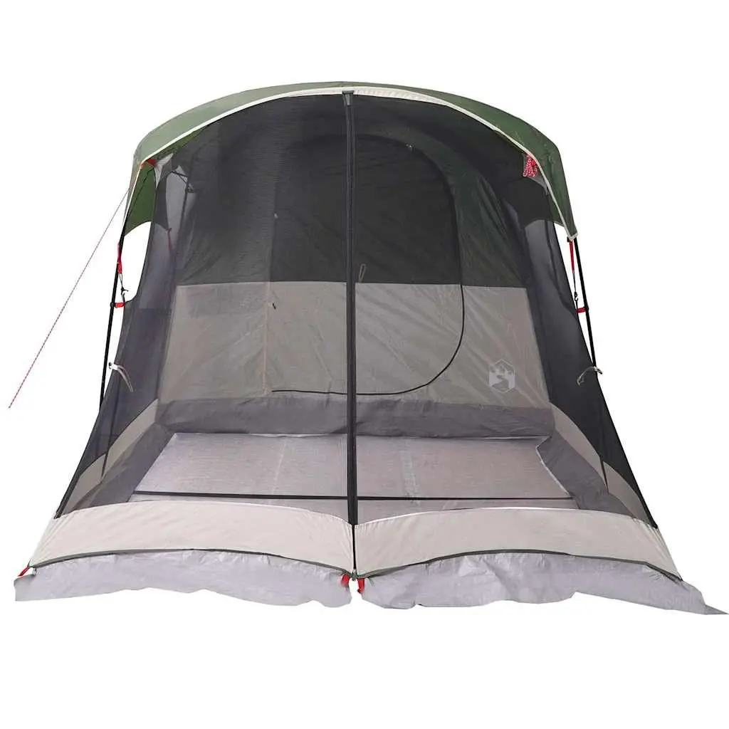 Family Tunnel Tent 8-Person Green Waterproof Camping Outdoor Hiking Shelter