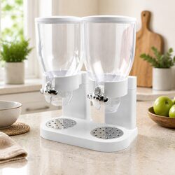 High-Quality Double Cereal Dispenser for Dry Food