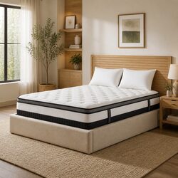 Medium-Firm Hybrid Pocket Spring Foam Mattress with Euro Top