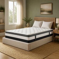 King Single Osteopedic Euro Top Mattress with Foam Support