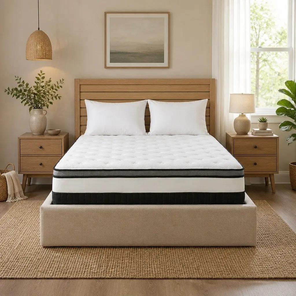 King Single Osteopedic Euro Top Mattress with Foam Support