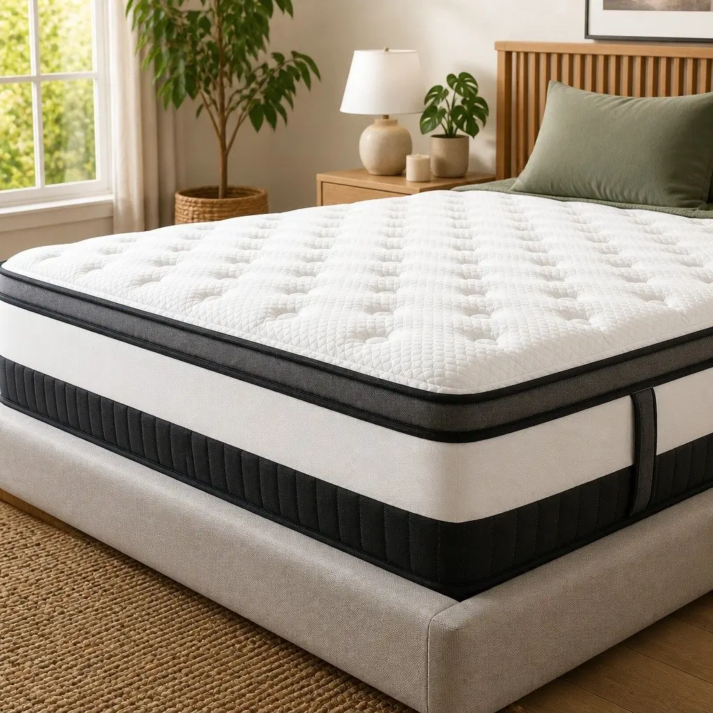 King Single Osteopedic Euro Top Mattress with Foam Support
