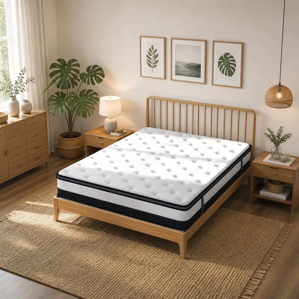 King Single Osteopedic Euro Top Mattress with Foam Support