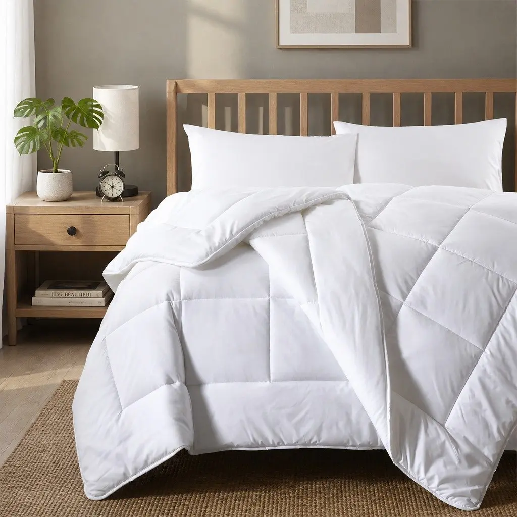 Single Quilt Silk Touch 260GSM Lightweight Breathable Anti-bacterial 140cm x 210cm