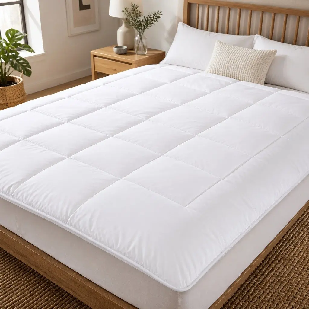 Queen Quilt Microfibre Silk Blend 210x210cm Lightweight Soft Breathable