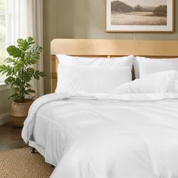 Premium Bamboo Blend Queen Quilt 250GSM Moisture-Wicking