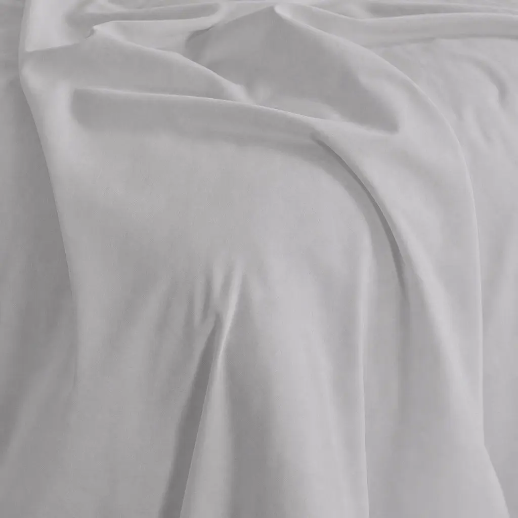 Bamboo Cotton Queen Sheet Set 1000TC Cool Grey Hypoallergenic Moisture Wicking Soft Texture Flat Fitted Pillowcases
