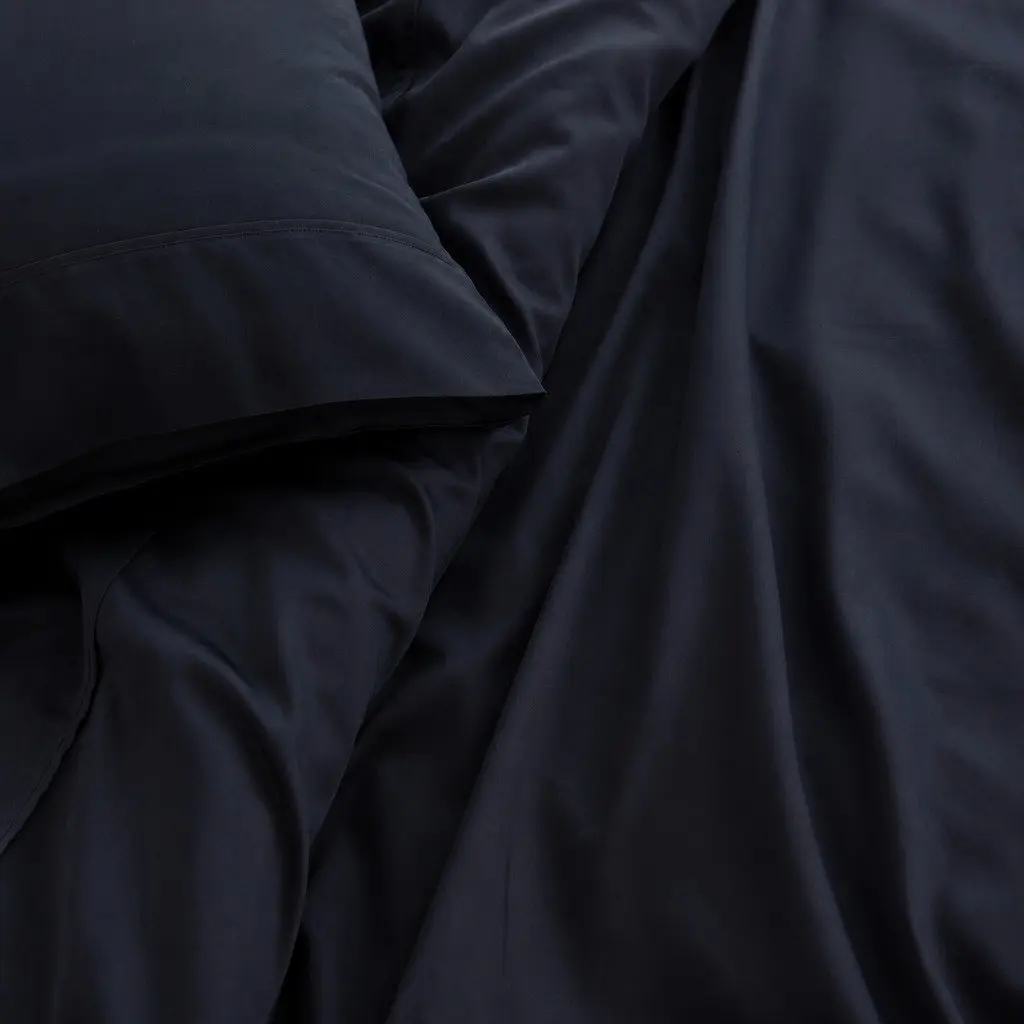 Queen Sheet Set 1000TC Bamboo Cotton Blend Charcoal