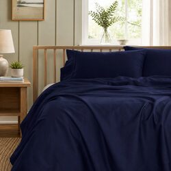 Premium King Bamboo Cotton Sheet Set 1000TC Royal Blue