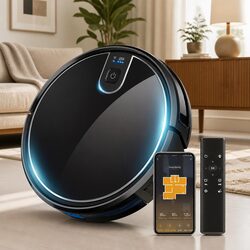 Smart Robotic Vacuum Cleaner with WiFi Control and Mopping