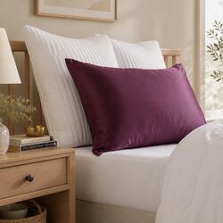Silk Pillowcase Single Pack 51cm x 76cm Malaga Wine Hypoallergenic Breathable