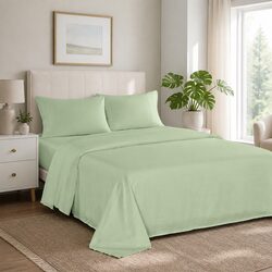 Premium 4-Piece King Sheet Set 1200TC Sage Green