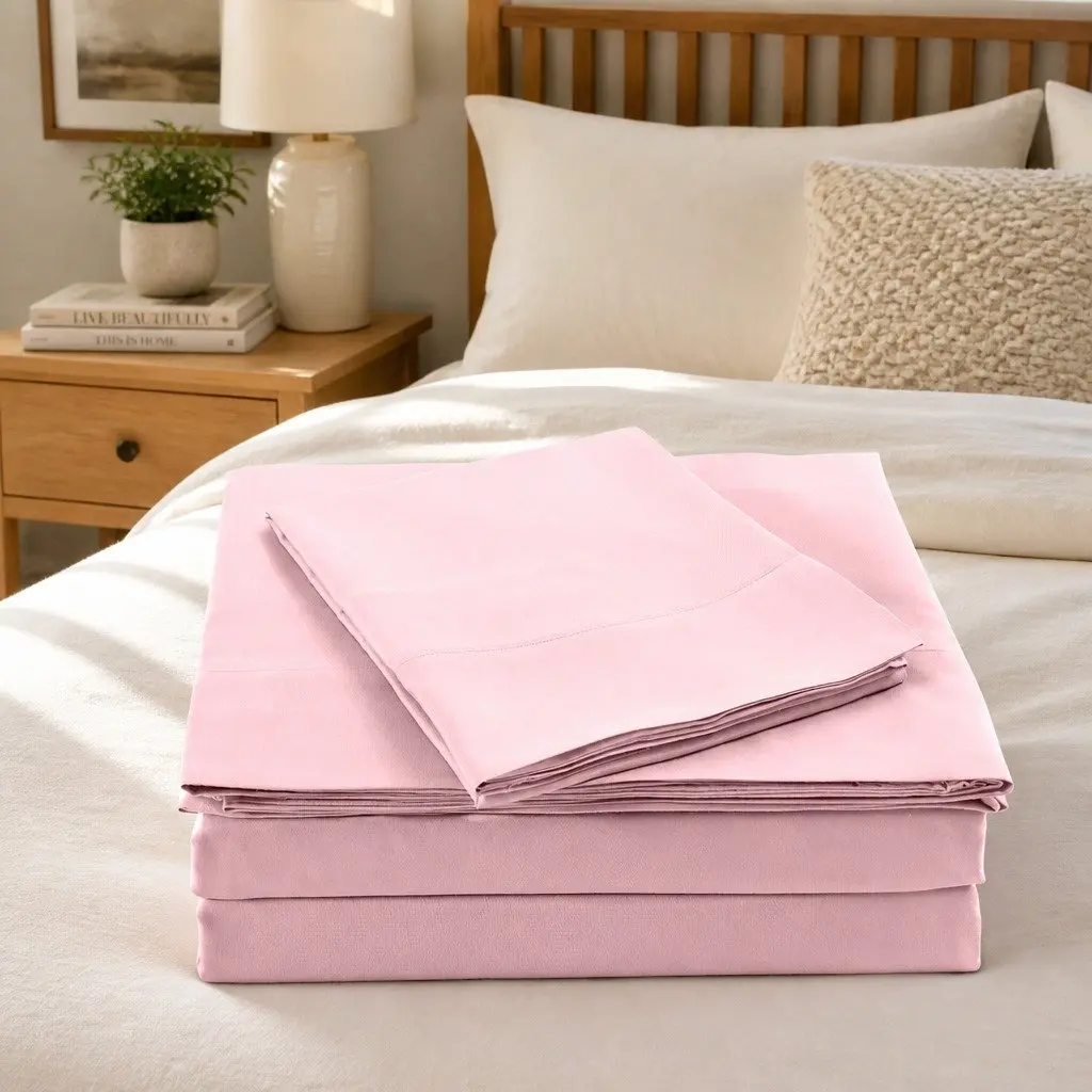 Bamboo Blend Sheet Set 1000TC Soft Breathable All-Season King Size