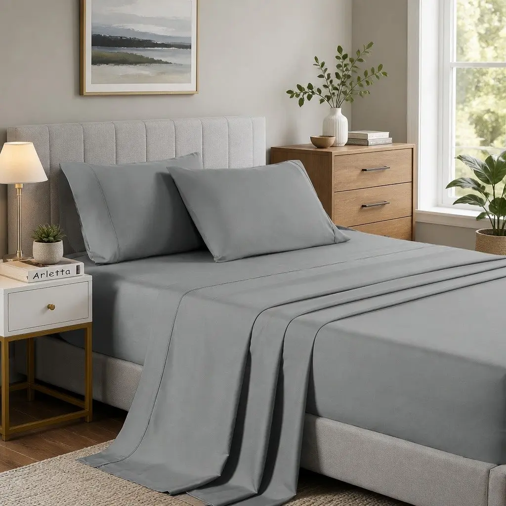 Bamboo Cooling Sheet Set 2000TC for Single Bed