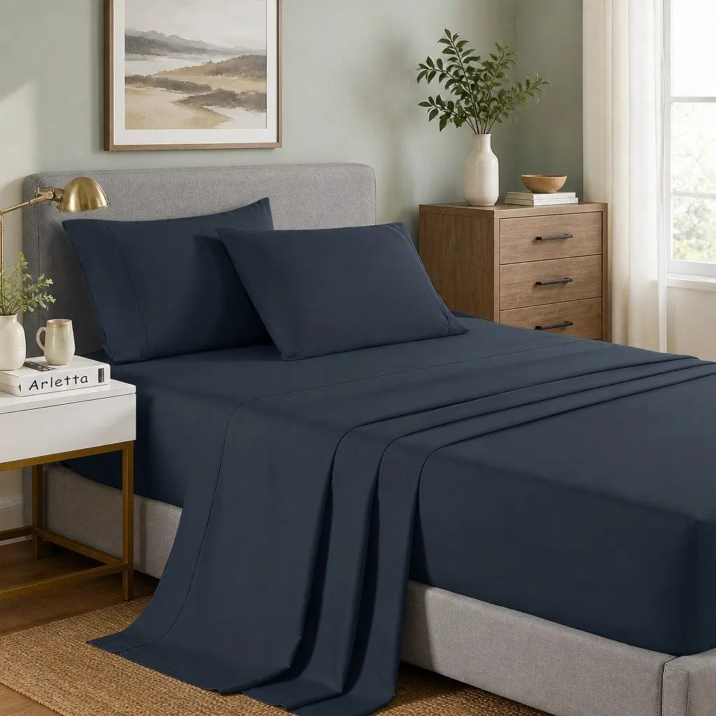 Charcoal Bamboo Cooling Sheet Set Single 2000TC