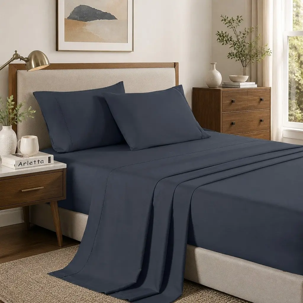 Charcoal Bamboo Cooling Sheet Set Single 2000TC