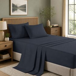 Luxury 2000TC Bamboo Cooling Sheet Set King Charcoal