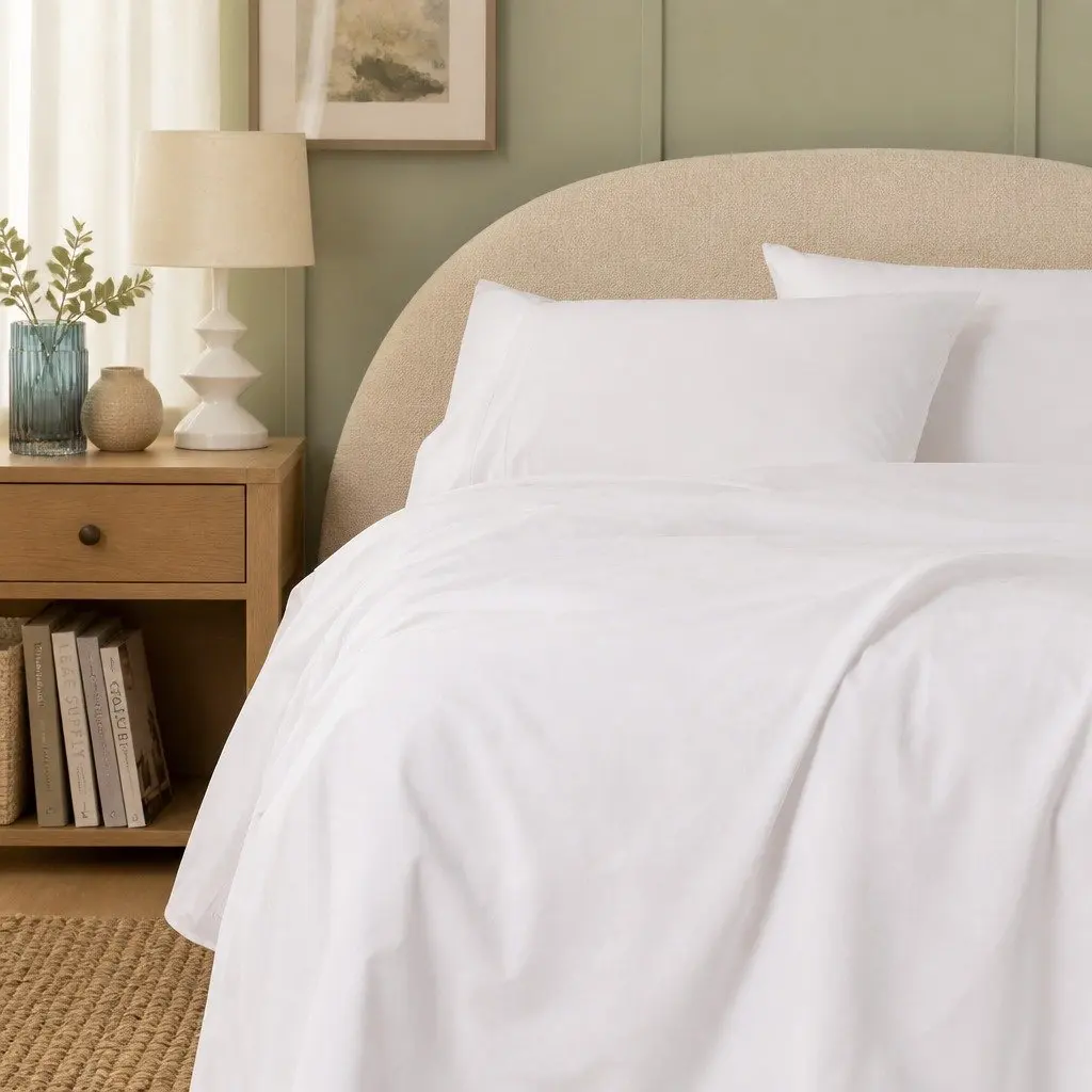King Cotton Sheet Set Vintage Style Soft Cotton Bedding