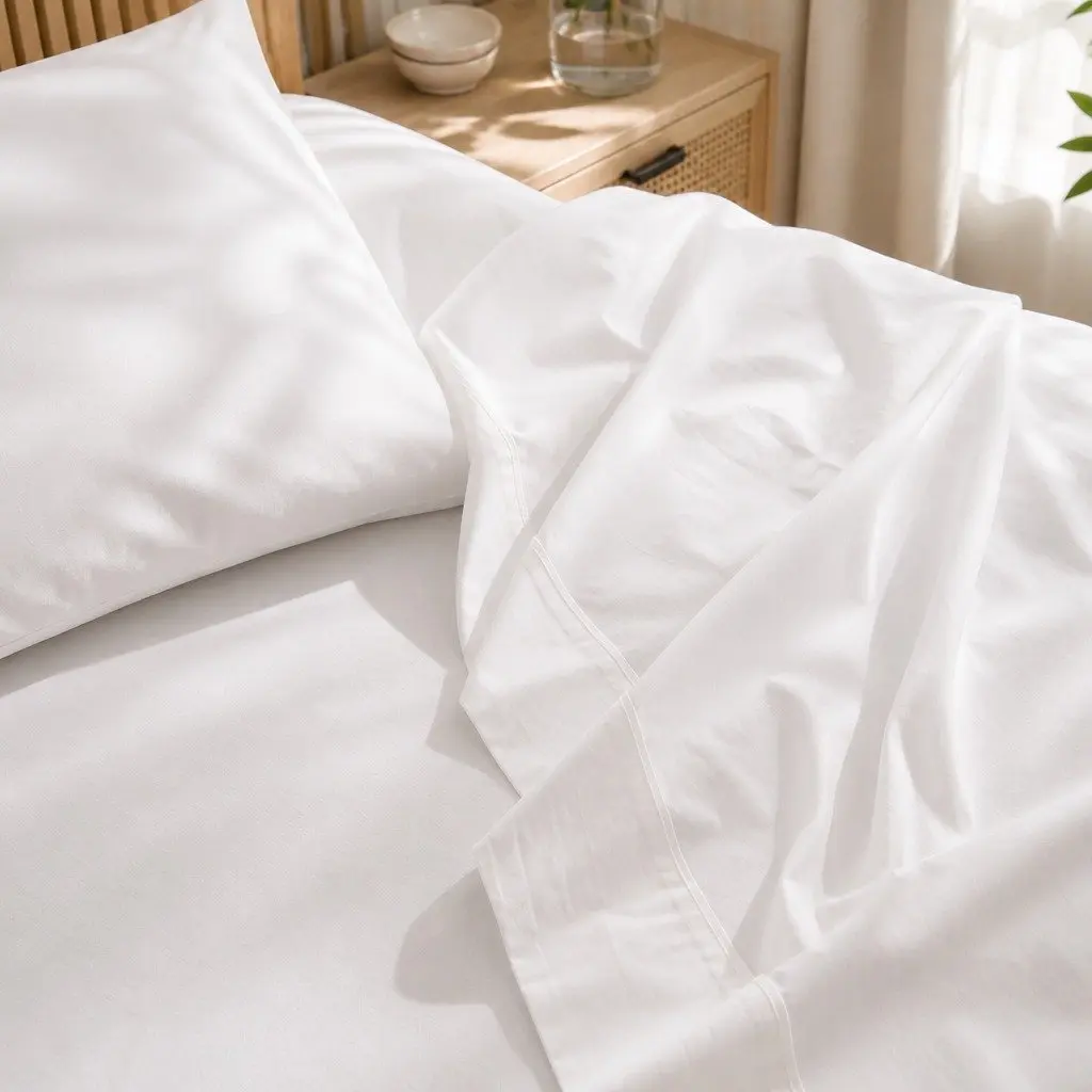 King Cotton Sheet Set Vintage Style Soft Cotton Bedding