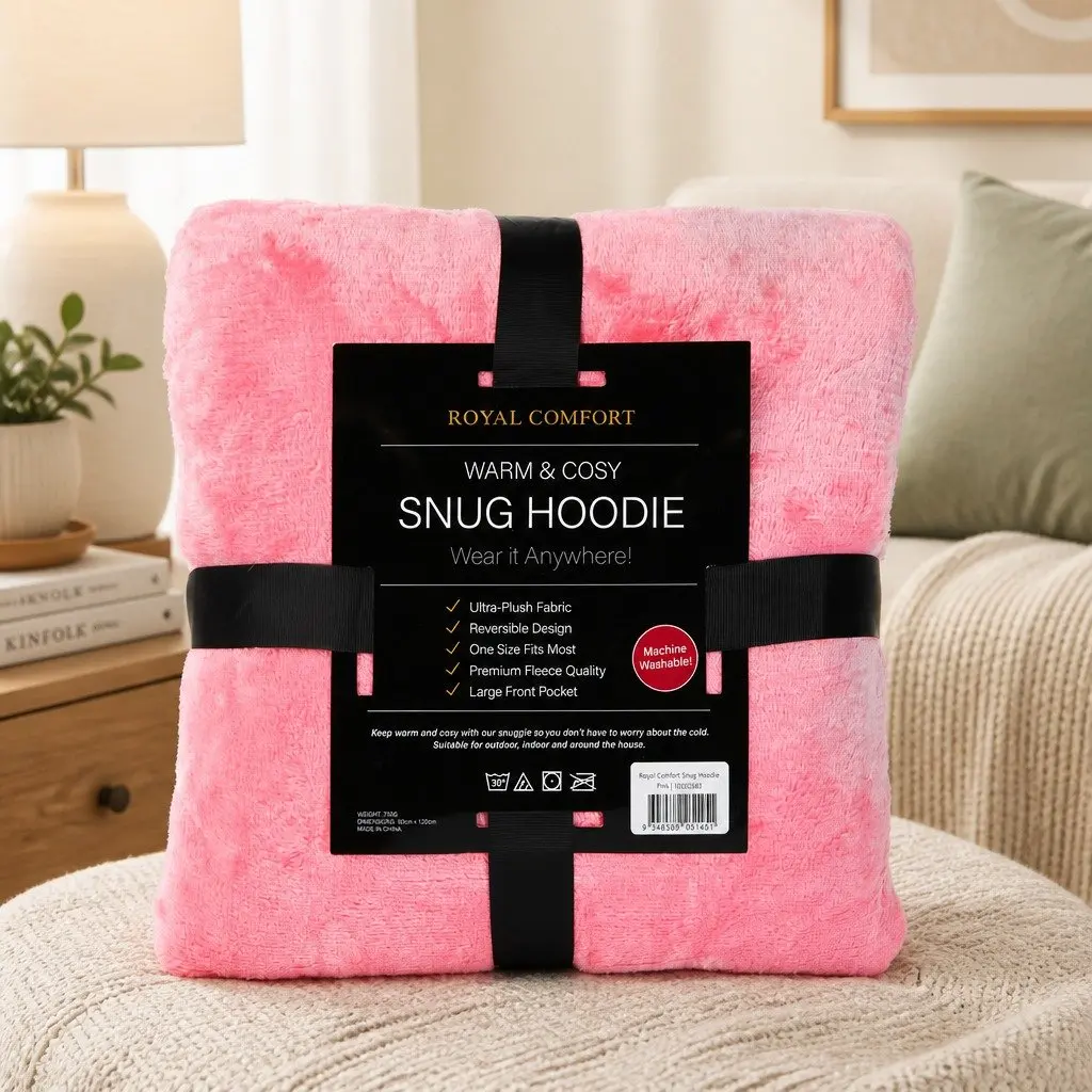 Reversible Snug Hoodie with Large Front Pocket