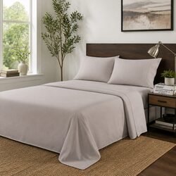 Double Bed Bamboo Blend Sheet Set - Warm Grey 1000TC