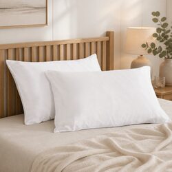 Mulberry Silk Pillowcase Twin Pack 51x76cm White Premium Quality
