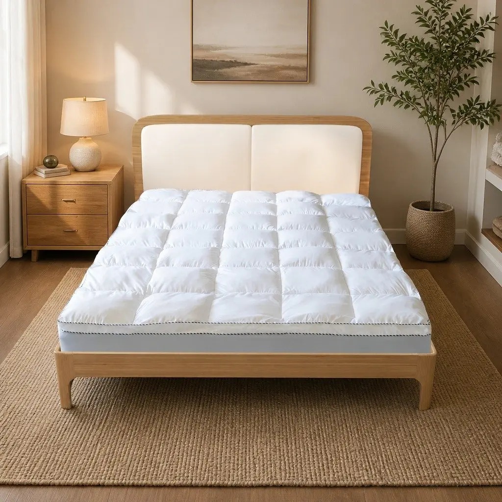 Bamboo Mattress Topper Queen 1000GSM 5cm Gusset