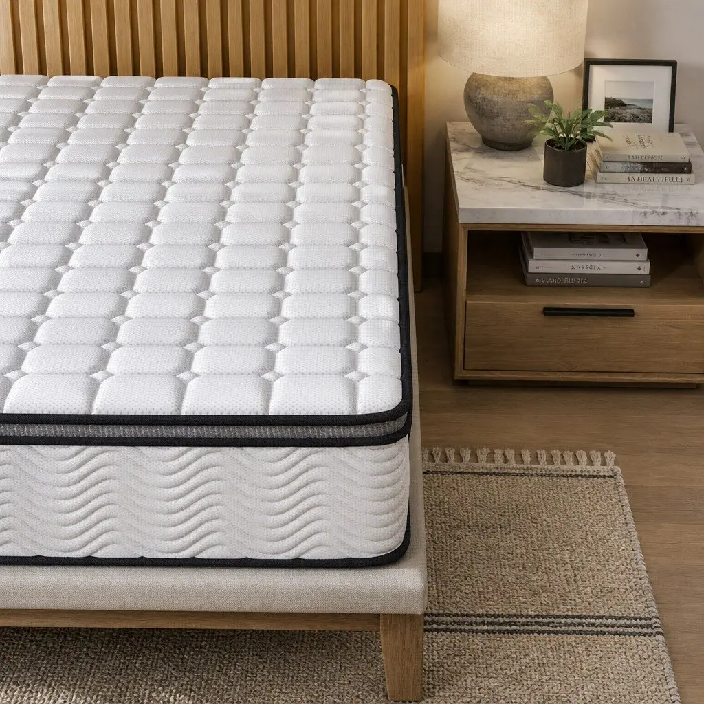 Medium-Firm Single Pocket Spring Mattress with 5-Zone Support