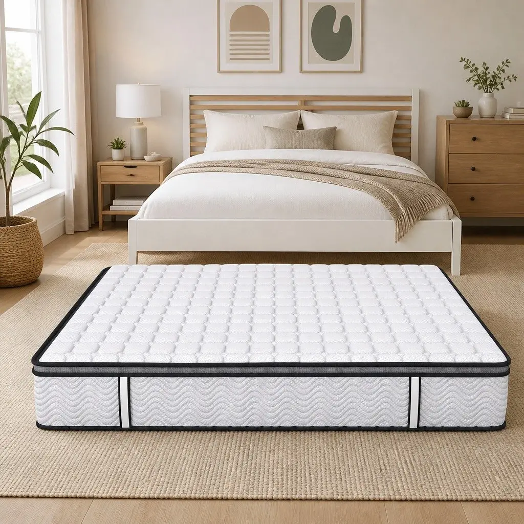 Medium-Firm Queen Pocket Spring Mattress with 5-Zone Support