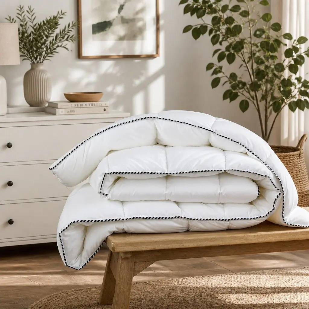 Bamboo Quilt Single 350GSM Lightweight Doona Cover