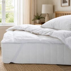 Plush Luxury Goose Feather Down Mattress Topper 1000GSM