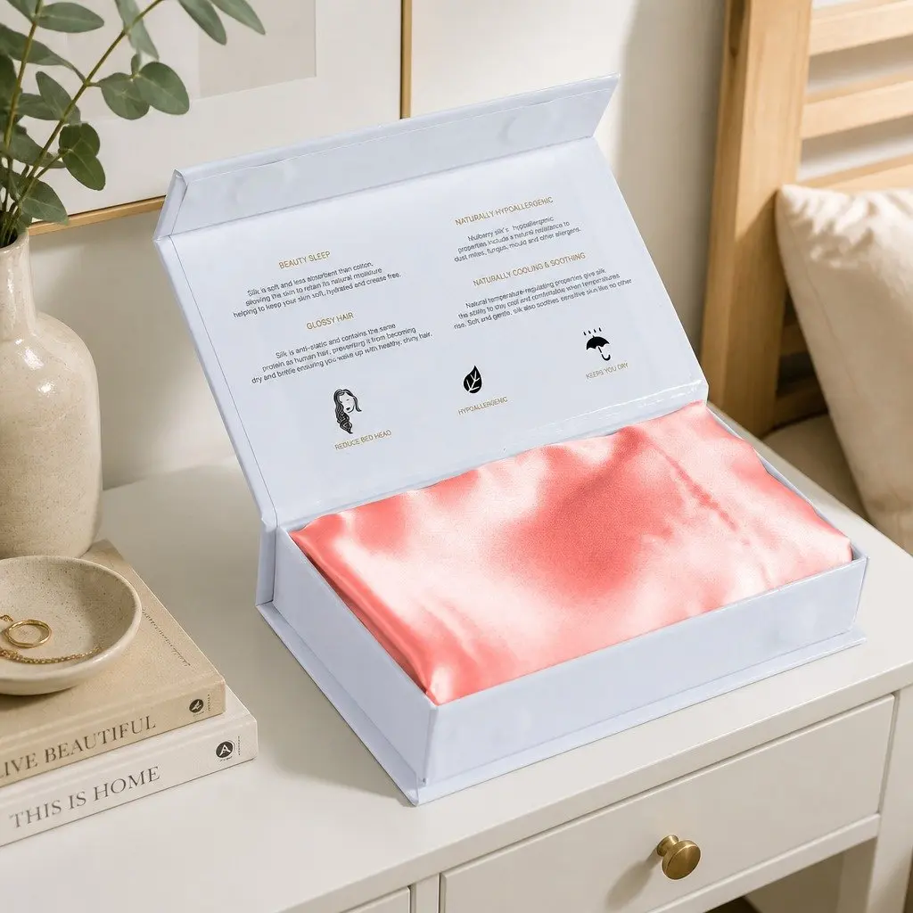 Mulberry Silk Pillowcase Twin Pack 51x76cm Blush