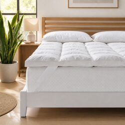 Premium King Single Duck Feather Down Mattress Topper 1800GSM