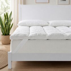 Queen Duck Feather Down Mattress Topper - 1800GSM