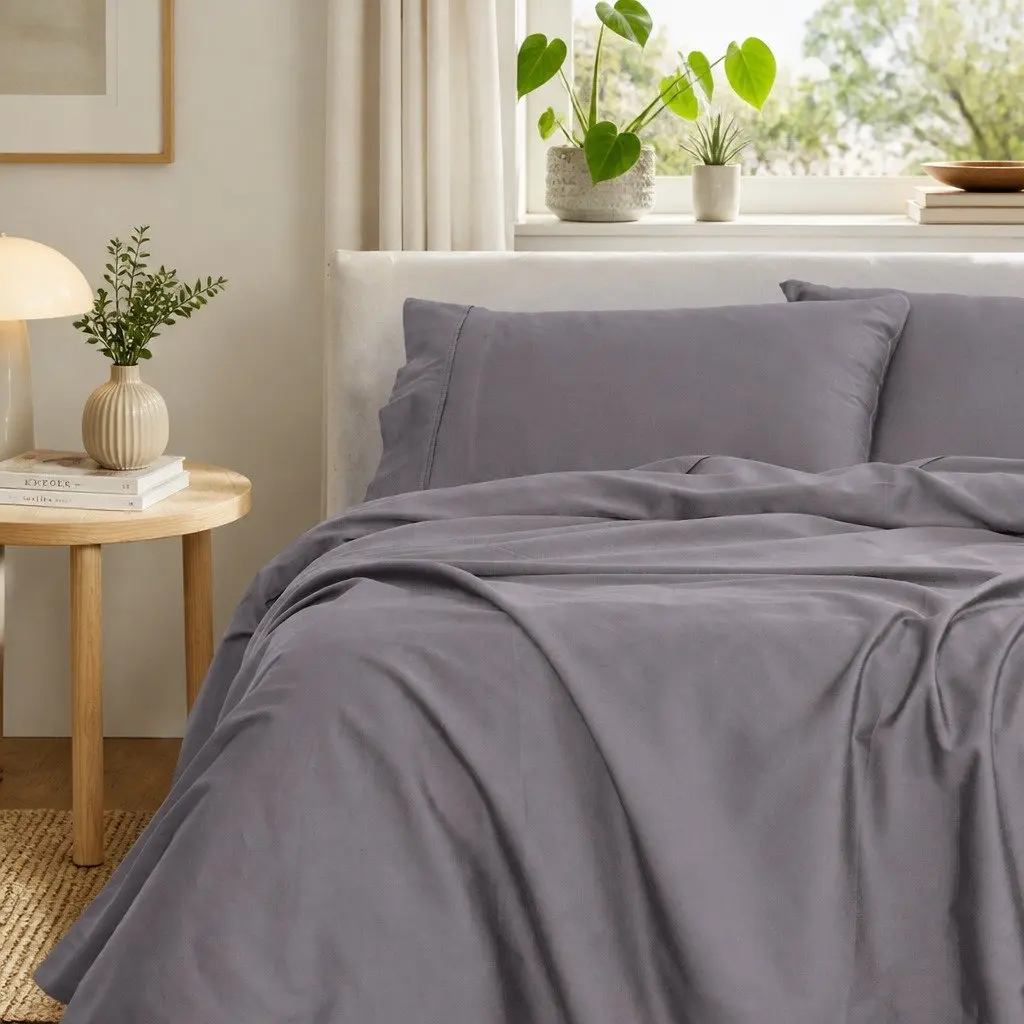 1000TC King Bamboo Cotton Sheet Set