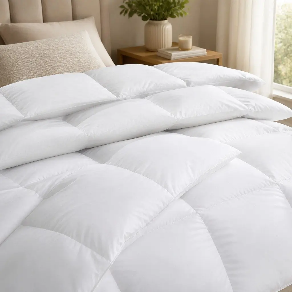 Goose Feather Down Quilt 500GSM Cotton Cover